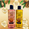 moroccan argan oil - argan oil for face, body, hair, and skin brightening massage oil - export quality 200ml
