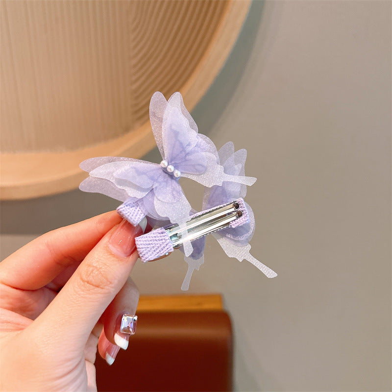New butterfly hair clips - cute hair accessories for girls and babies - hairpins for little girls - bangs and side hair clips