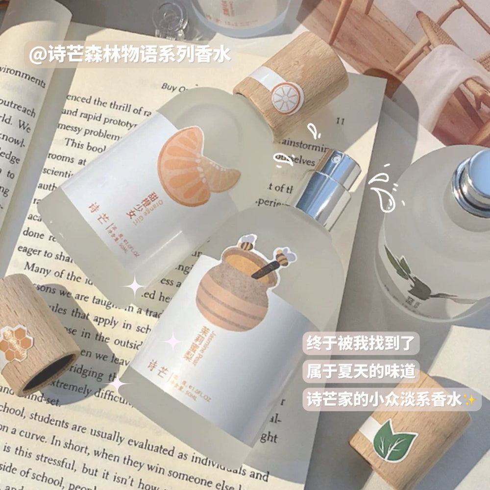 Shimang forest story women's perfume - naturally fresh, light fragrance, rose & peach, student-friendly, niche vietnamese perfume
