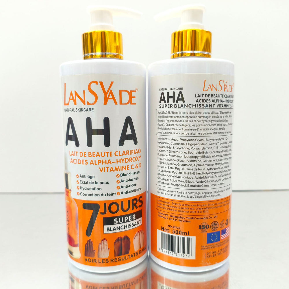 english aha fruit acid body essence lotion skin tone correction to remove melanin, more moisturizing and more moisturizing export