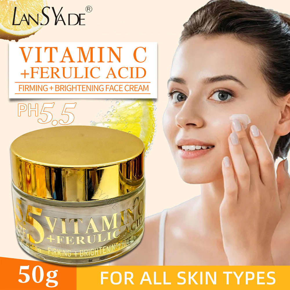 ph5.5 vitamin c cream brightening moisturizing nourishing vc cream vitamin c moisturizer export factory wholesale 50g