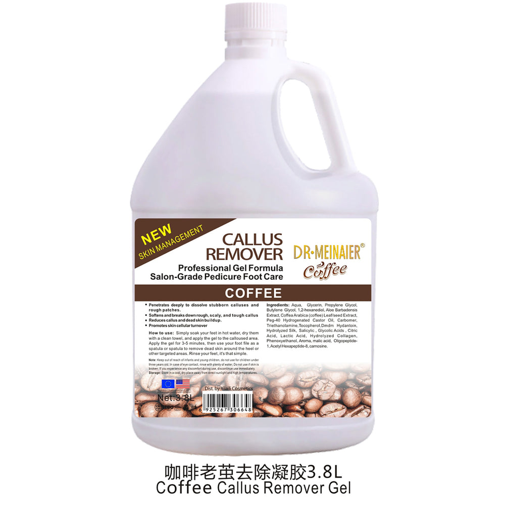 3.8l exfoliating dead skin callus remover gel gel cleans calluses, rejuvenates skin, moisturizes feet