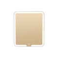 Led makeup mirror with light, portable folding plastic vanity mirror for dorm room, desktop tabletop home storage, household mirror