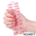 Baking lamp hardening uv second generation gel manicure stickers waterproof hot stamping korean cross-border semi-cured nail stickers personalized