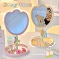 Tulip makeup mirror - plastic desktop tabletop home storage vanity cream minimalist high-end mirror