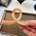Colorful figure eight clip coffee color-10cm