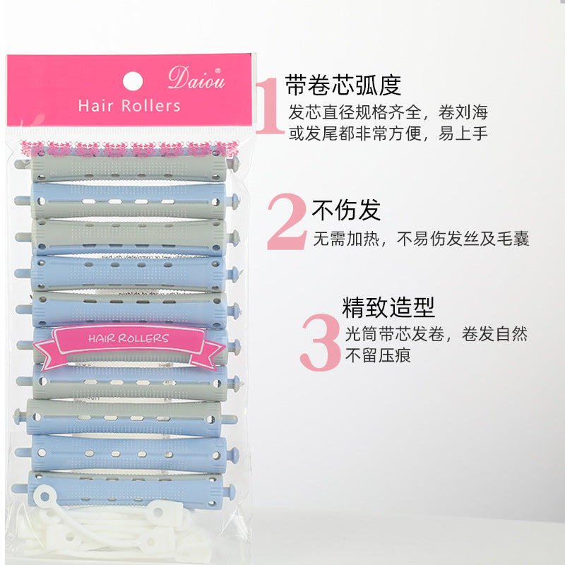 two-color hot curling iron, plastic hot iron, hair styling, hairdressing tools, hair salon equipment, curling iron wholesale