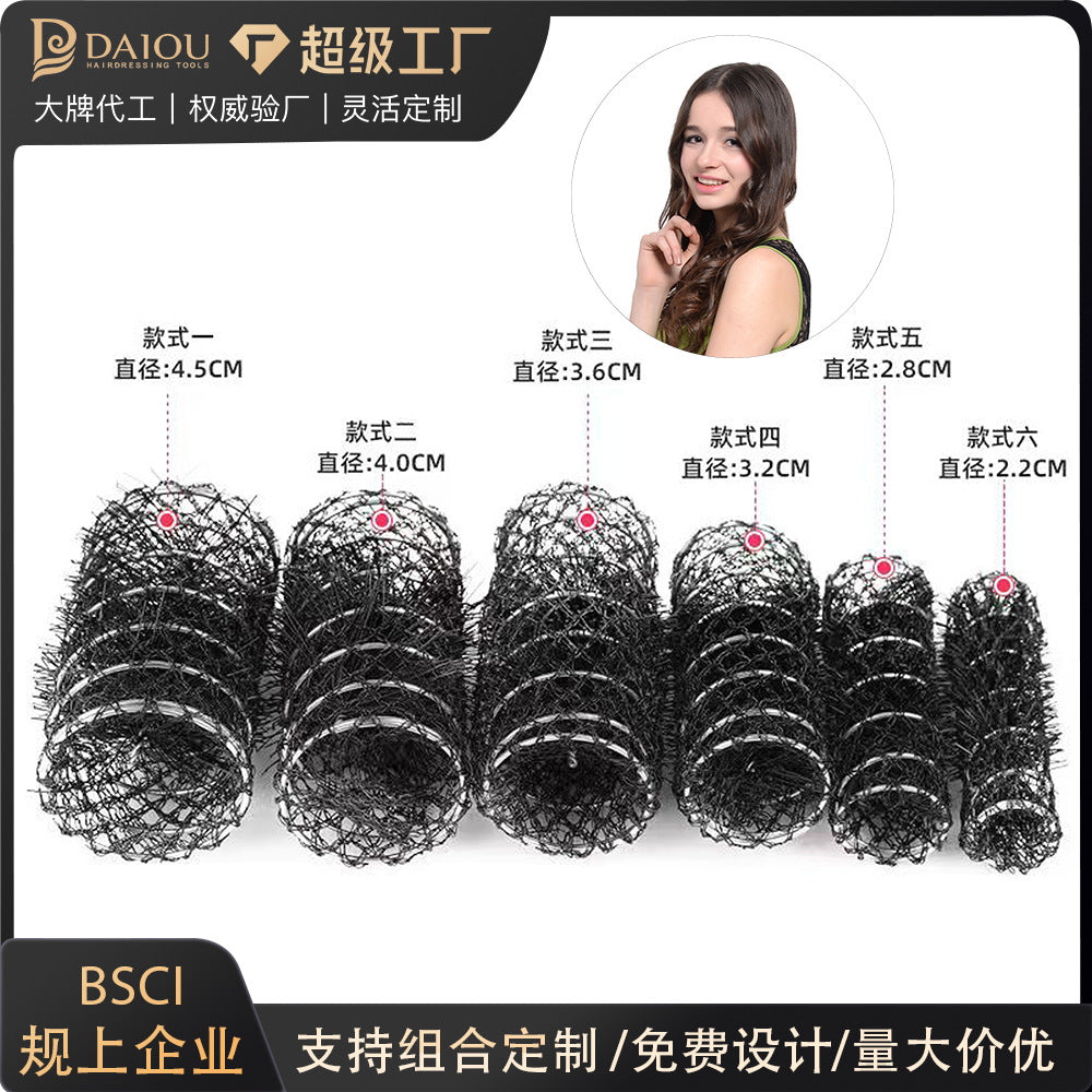 hot-selling fishnet hair rollers, curling barrels, hair styling tools, curling irons wholesale, customizable sizes available