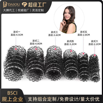 hot-selling fishnet hair rollers, curling barrels, hair styling tools, curling irons wholesale, customizable sizes available