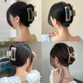 Extra large transparent gripper korean elegantelegance shark clip popular 2024 new arrival hairpin back of head hairpin