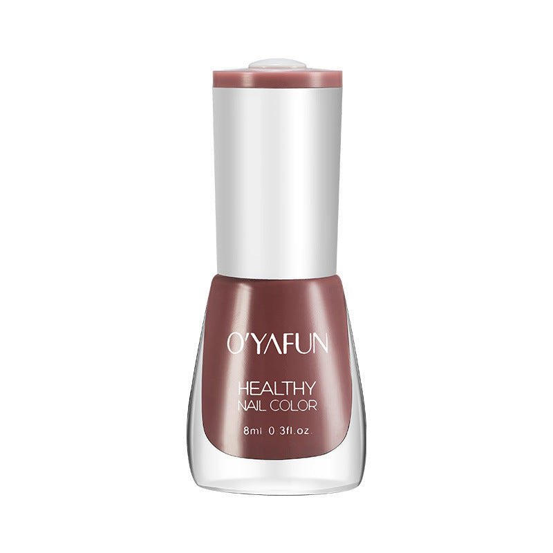 New ouyafei water-based nail polish, no baking required, quick-drying, peelable, 8ml, student-friendly clear top coat, wholesale