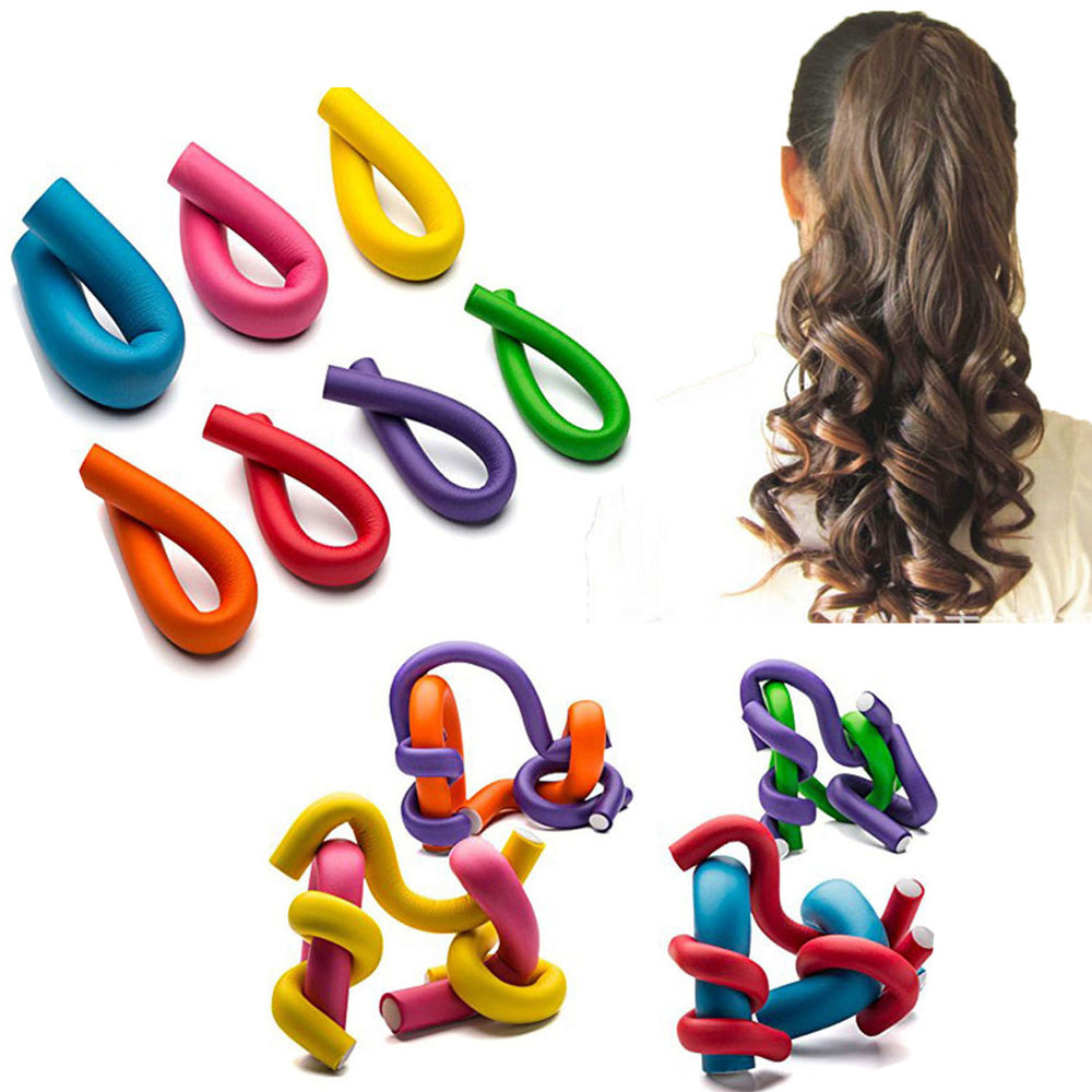 Amazon 42 pieces sponge curling barrel pearl cotton curling bar universal bar curling iron magic curling bar large curl
