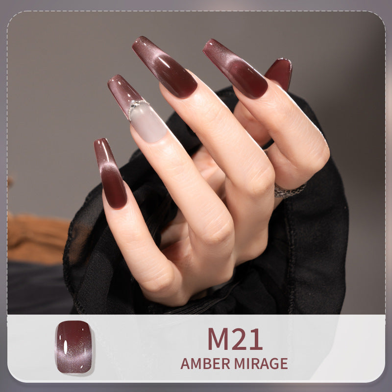 English style kudan/kudan cat eye manicure nail polish crystal cat eye 12ml cross-border english style foreign trade export
