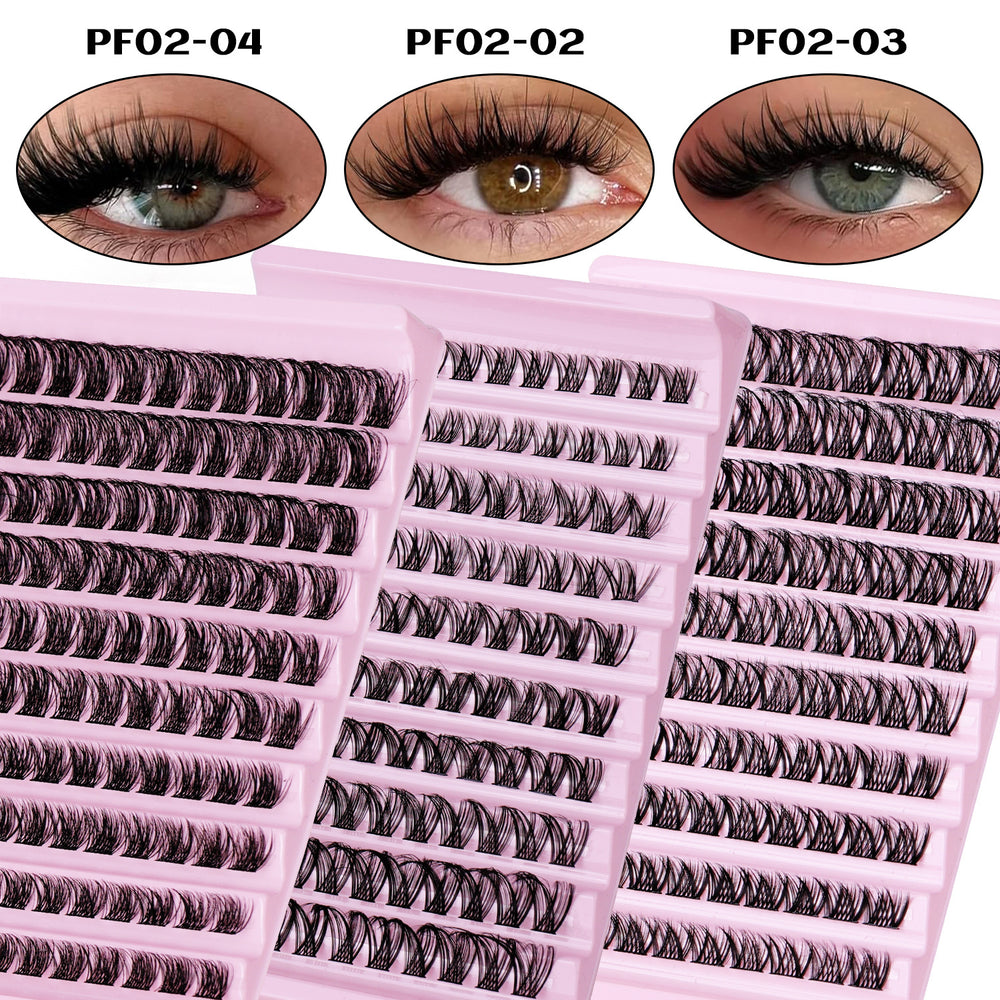 false eyelashes 10 rows d volume fluffy grafted segmented eyelashes hot melt single cluster hair qingdao factory wholesale