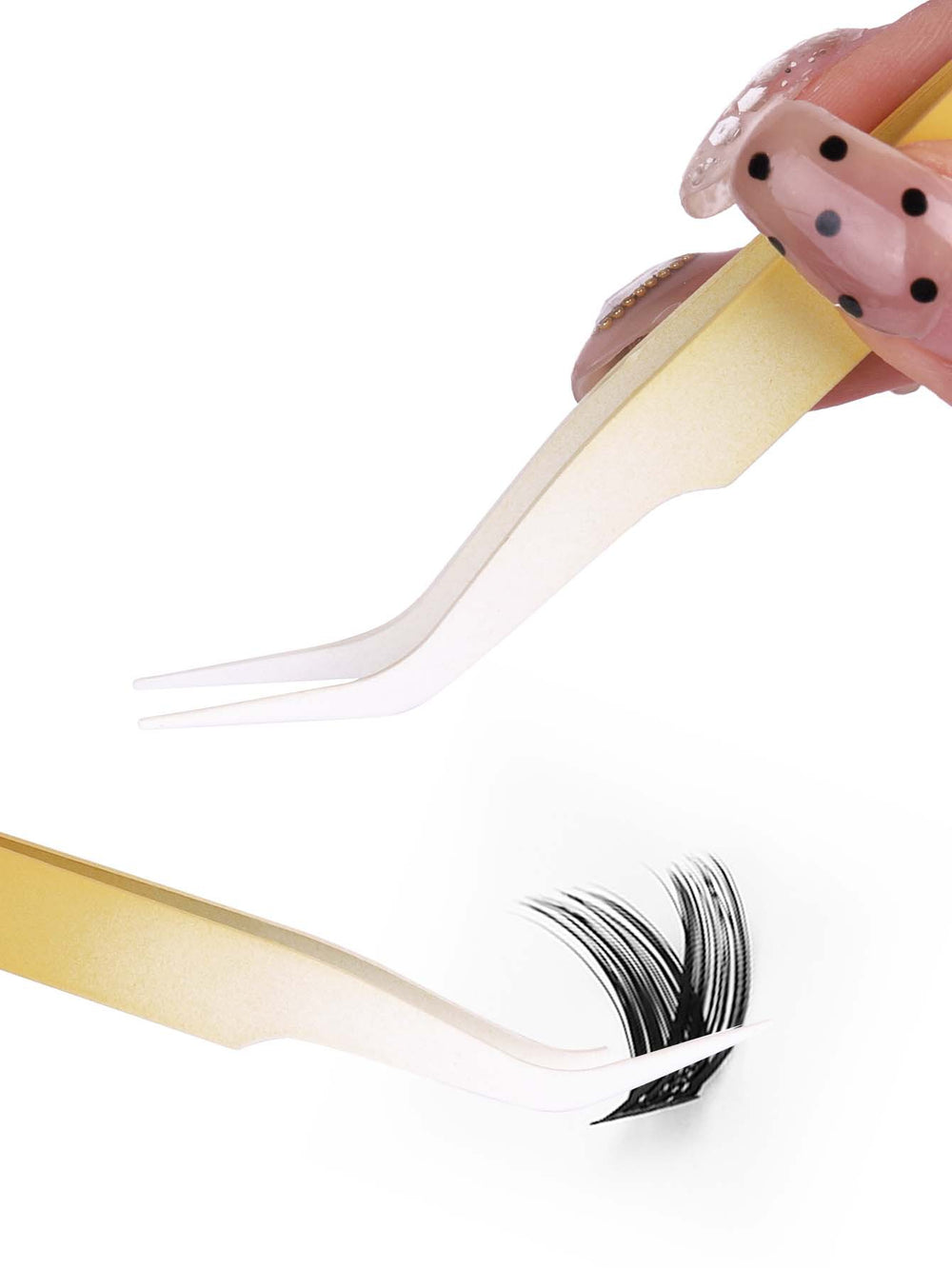 stainless steel is not easy to damage fake eyelashes tweezers diy grafting eyelashes tweezers lightweight segmented tweezers with slanted mouth