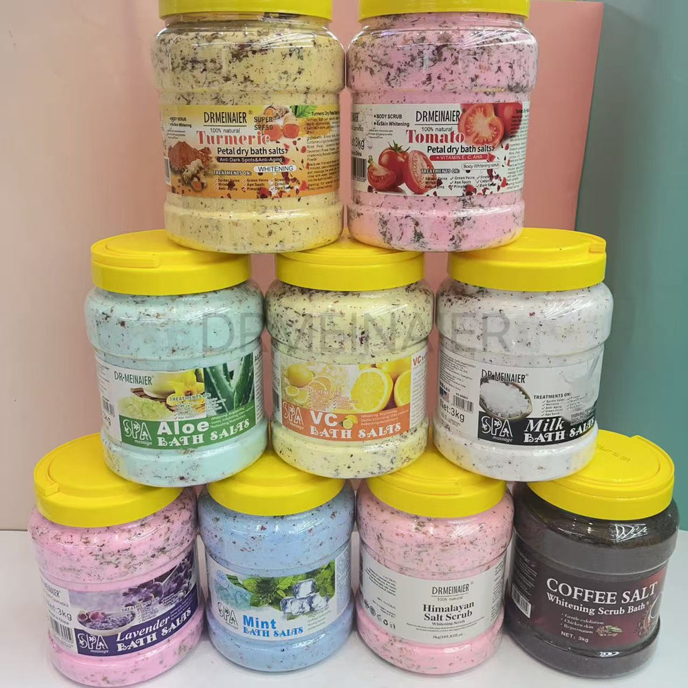 spa rose scrub bath salt with petals cleansing scrub exfoliating foot bath coffee bath salt 3kg