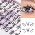 120 clusters segmented glue-free false eyelashes gift box natural artificial korean girl group upper and lower eyelashes factory penglai wholesale