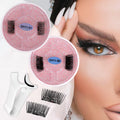 Half-eye magnetic false eyelashes 1 pair cross-border european and american thick eyelashes suit magnetic eyelashes qingdao factory wholesale