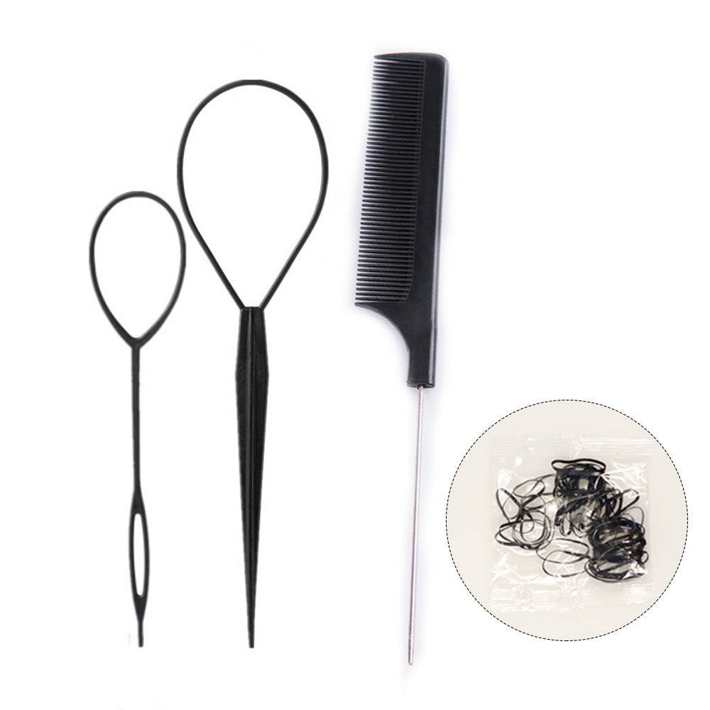 Pointed tail comb, hair pin, rubber band, hair curler suit, hair braiding tool, steel needle comb, ball head hairdressing styling supplies