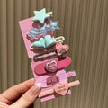 21-piece hair clip set: y2k sweet & cool dopamine metal rhinestone hair accessories for girls - cute hair clips, bang clips, and headbands