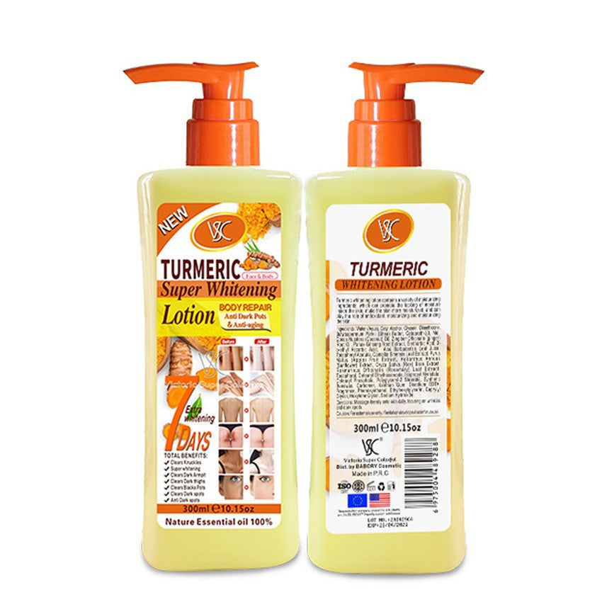 foreign trade turmeric skin care series essence liquid facial cream body lotion scrub wholesale foreign trade