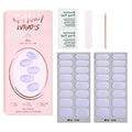 Zhengxiang gel nail art stickers pure color onion powder sequin waterproof 32 finger japanese and korean light hardening semi-baked nail stickers suit