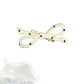 Ankola red bow side hair clip for women bangs broken hair clip classy one-word clip hair clip cute hair accessories