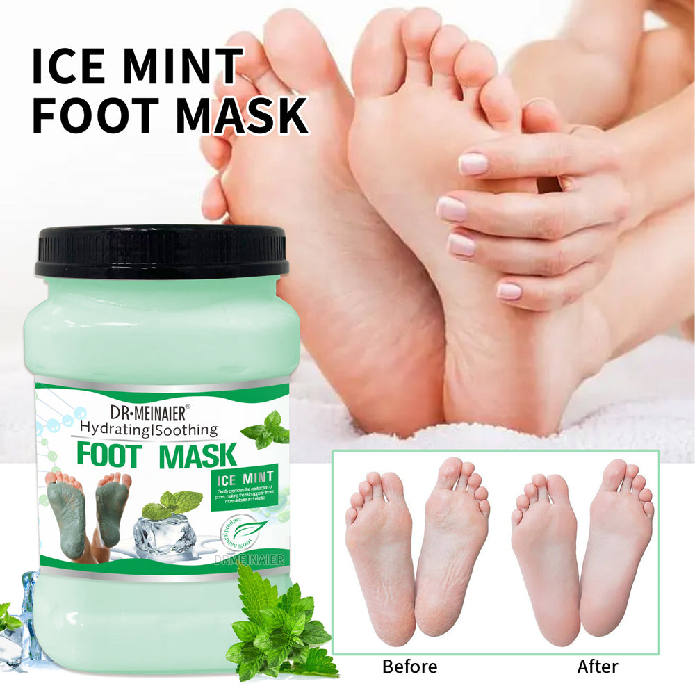1kg mint foot scrub exfoliating foot mask deep cleansing chicken skin remover massage cream - factory wholesale