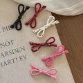 [20-piece set] anker red bow hair clip new sweet forehead bangs side clip duckbill clip hairpin