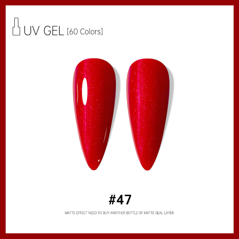 Risyal cross-border exclusive: 60 colors of 15ml gel nail polish - includes basic gel, cat eye gel, and more