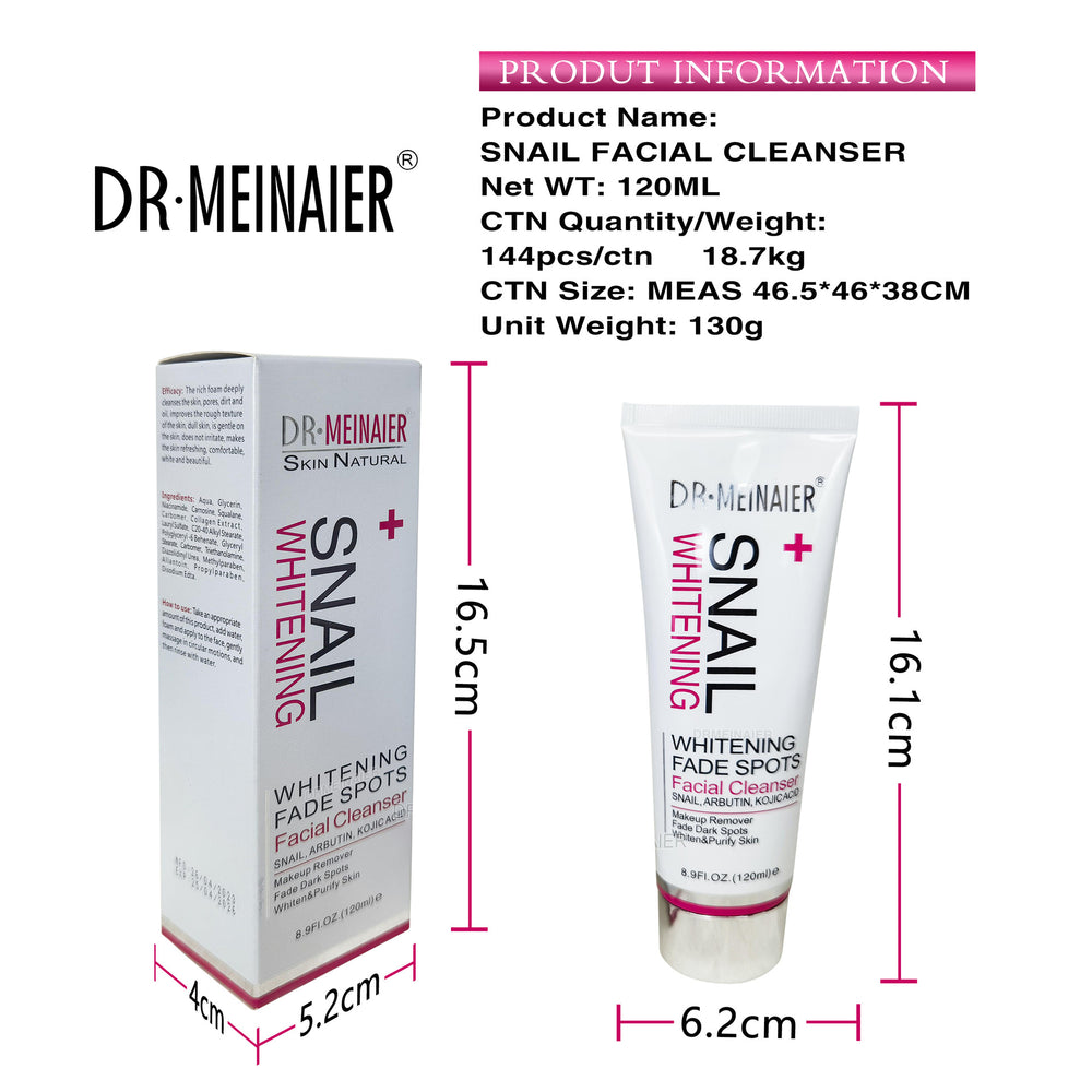 snailcleanser snail repair facial cleanser moisturizing oil control kojic acid brightening facial cleanser export