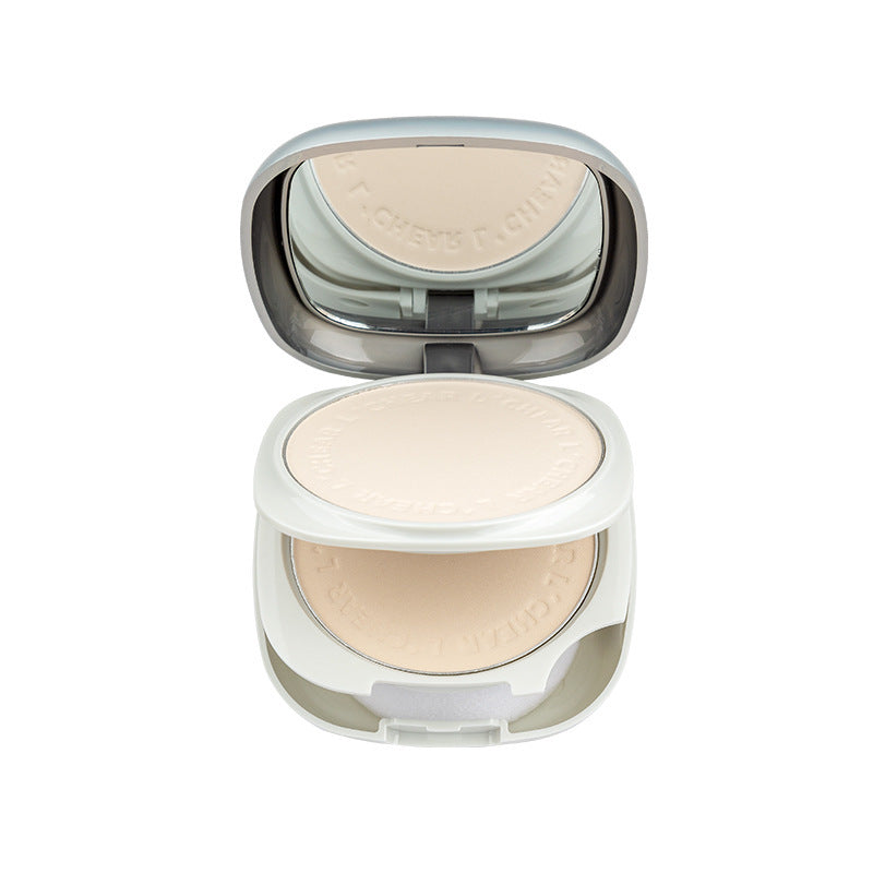 Makeup lei qi heng yan soft double layer powder set long-lasting oil control waterproof dry and wet dual-use non-removing makeup honey powder cake