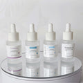 Ready-to-ship cosmetic glass bottles and packaging materials: 30ml essential oil bottles, dropper essential oil dispensing bottles, and serum/essence glass bottles