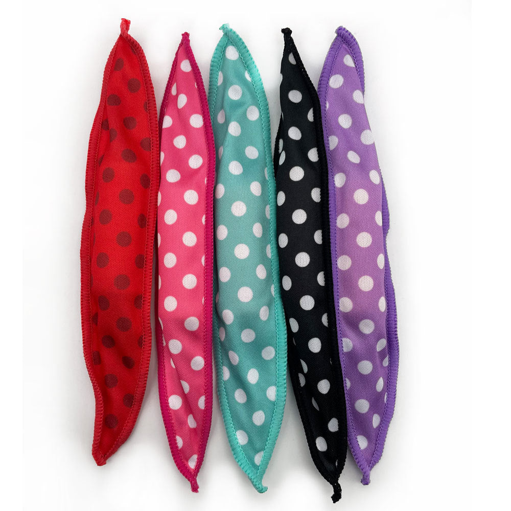 heatless lazy hair curler sponge foam sleep curling iron polka dot curl magic curl available in colors
