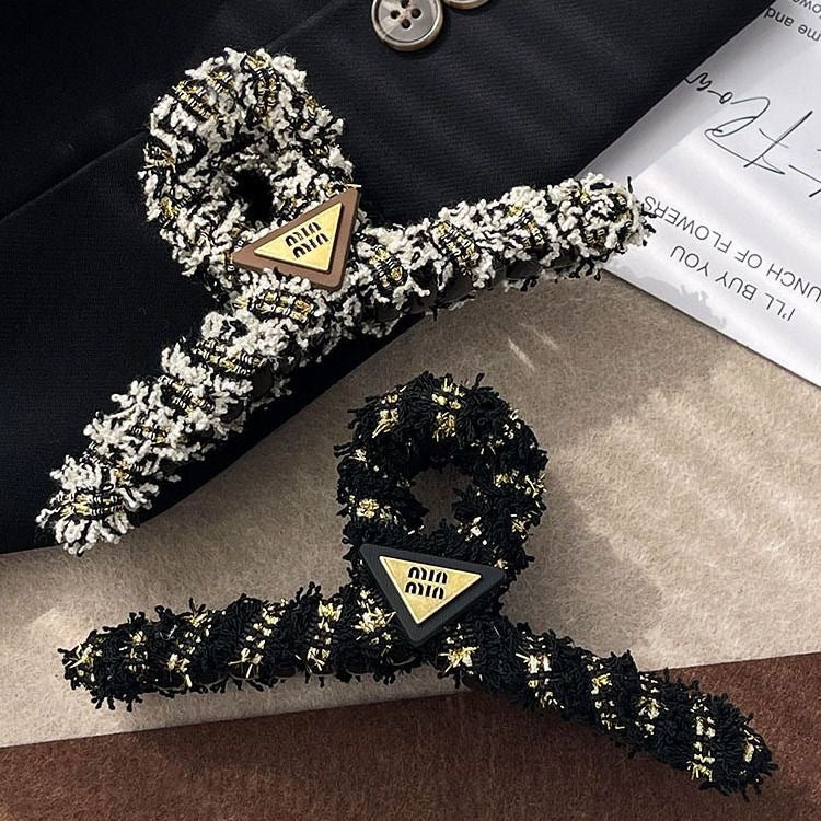 Xiaoxiangfeng stuffed gripper hair accessories large new arrivalfrenchclassy sense of the back of the head hair shark clip hairpin headwear