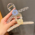 Extra large 13cm flower hair clip shark clip grab clip elegant hair clip for large hair volume on the back of the head hair clip hair clip