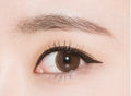 Makeup xixi lingmu deep automatic eyeliner waterproof long-lasting non-smudge hard tip black brown eyeliner pen