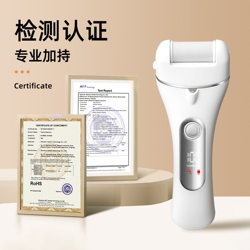 New arrival cross-border electric foot grinder to remove dead skin and calluses, full body washable pedicure machine, digital display for home pedicure skin grinding machine