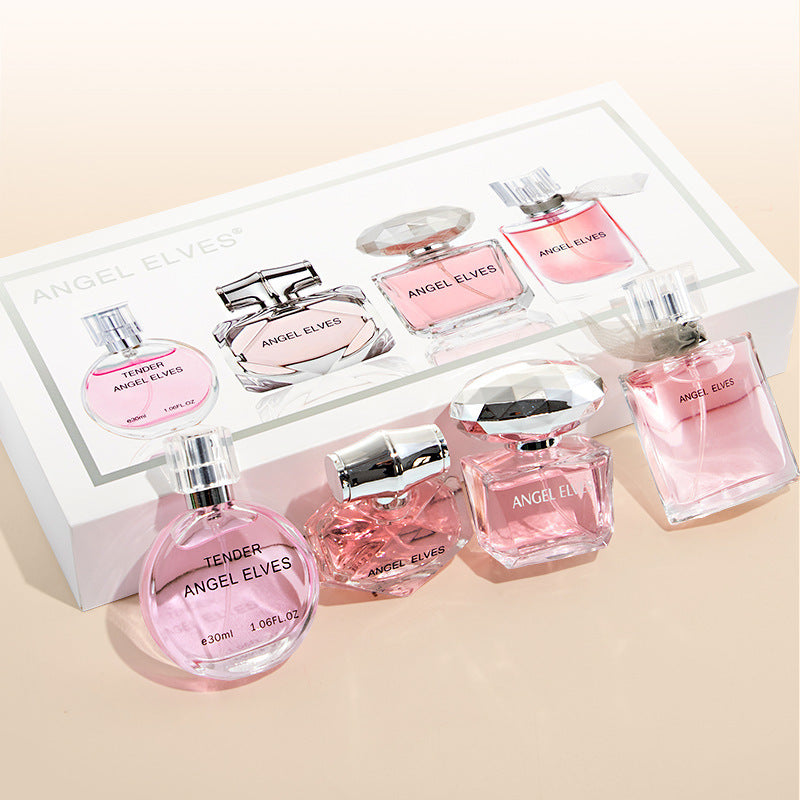 Flower lady encounter perfume gift box set long-lasting women's pink gold diamond bamboo rhyme beautiful life cross-border best selling