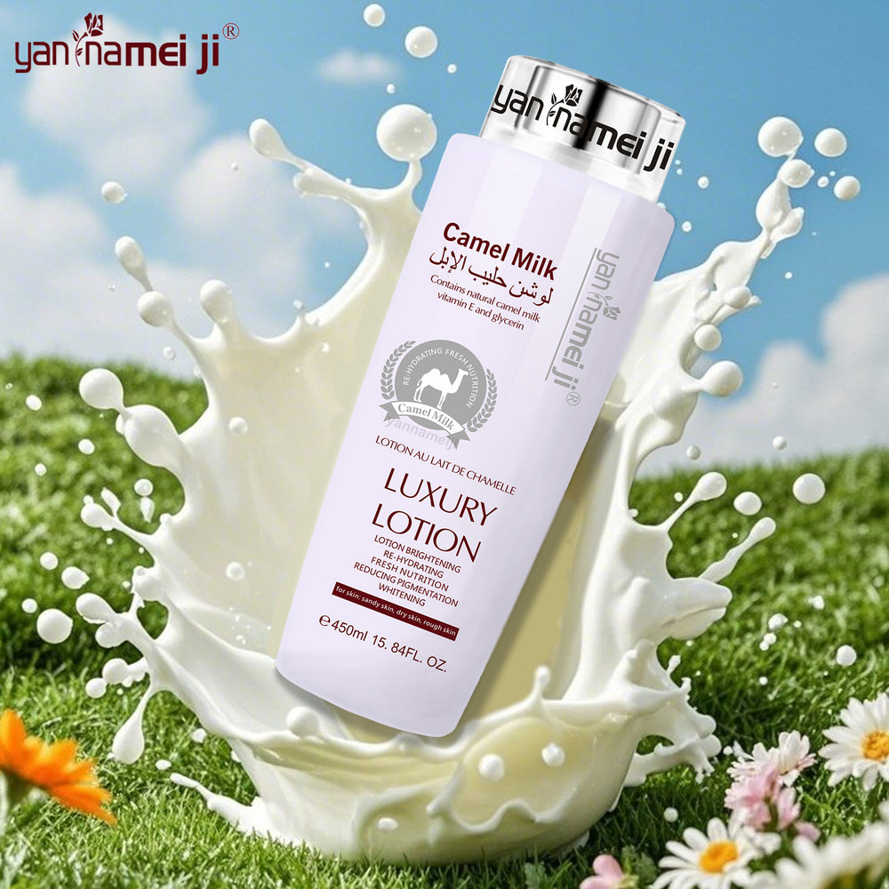 camel milk saves skin lotion vitamin e brightening hydrating moisturizing body lotion 450ml foreign trade