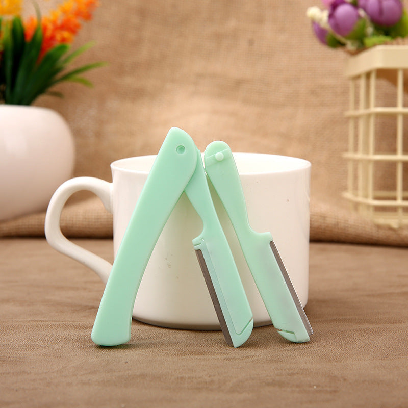 Betina foldable eyebrow razor - women's safe & beginner-friendly double-ended shaving kit