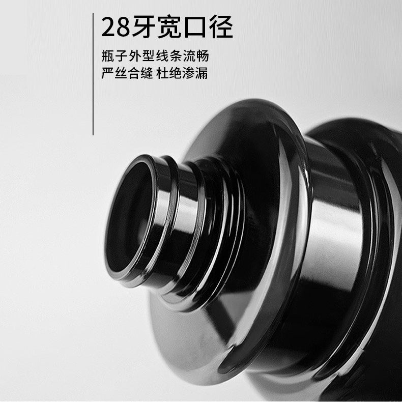 High-end empty pet 500ml plastic bottles for toiletries and personal care. premium square shampoo bottles with pump dispenser for dispensing liquids