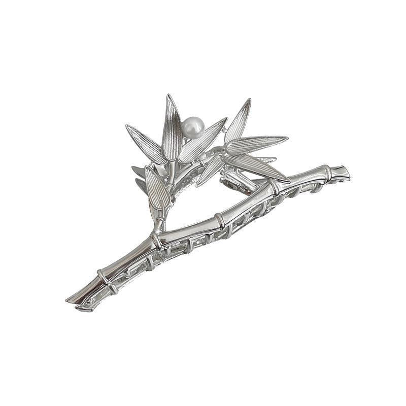 Bamboo accessible luxury hair clip classy metal gripper large back of the head hair gripper hair volume multi-hair headdress shark clip