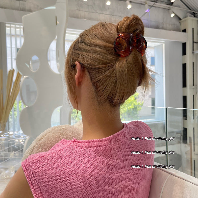 Special-shaped shark clip for women fall and winter popular 2022 new arrival clip high ponytail hair clip back of head hair accessories