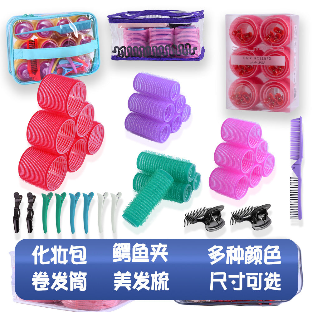 Amazon hair roller makeup bag set - heatless hair curler kit for cross-border e-commerce