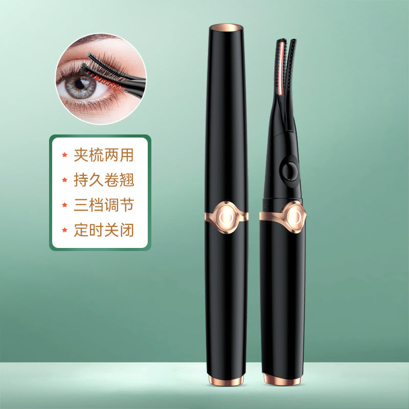 Electric eyelash curler - 3 temperature settings, eyelash perm curler, heated eyelash curler, rechargeable, hot-selling cross-border product