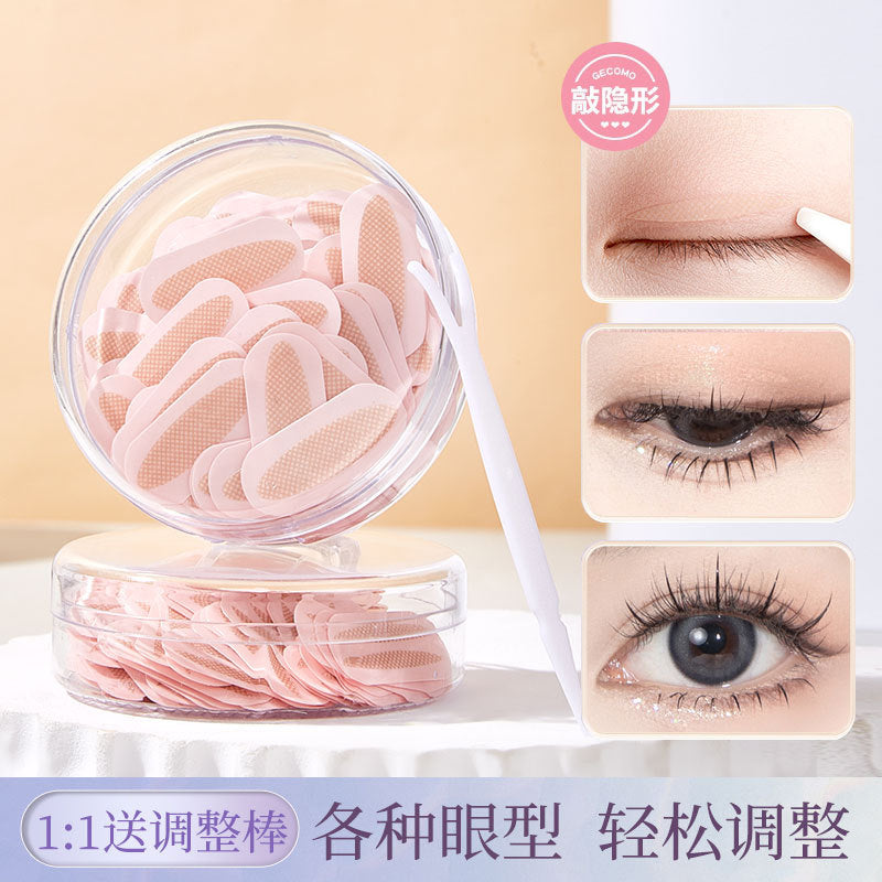 Jonbos lace double eyelid tape - invisible, natural, seamless, specifically for puffy eyes, strong support, matte with shimmer