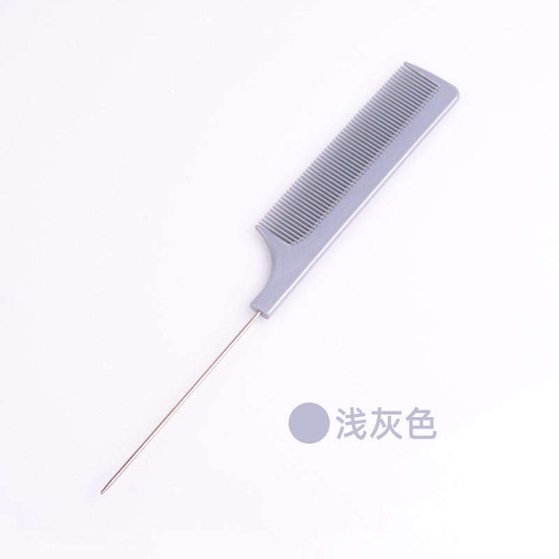 Hot-selling new hair styling comb, pin tail comb, plastic comb with steel pins, pp material, fine teeth, in stock, wholesale, volumizing