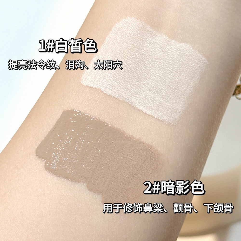 Makeup xixi light and shadow highlighter liquid nose shadow shadow stereo natural contouring facial liquid highlighter