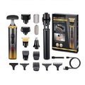 Digital display men's personal care trimmer - multifunctional hair removal & grooming kit for wet & dry use